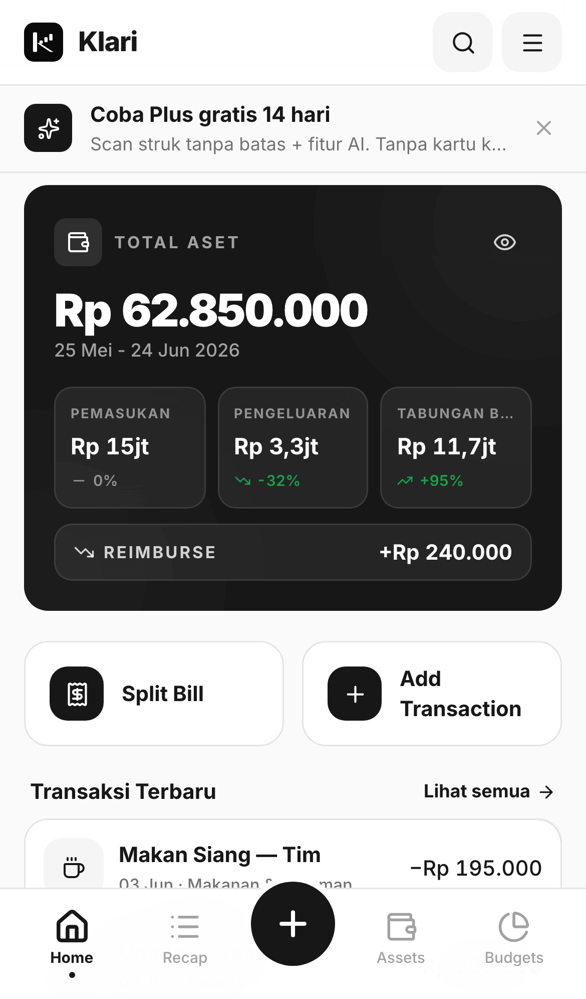Klari.id — in-app screenshot 1