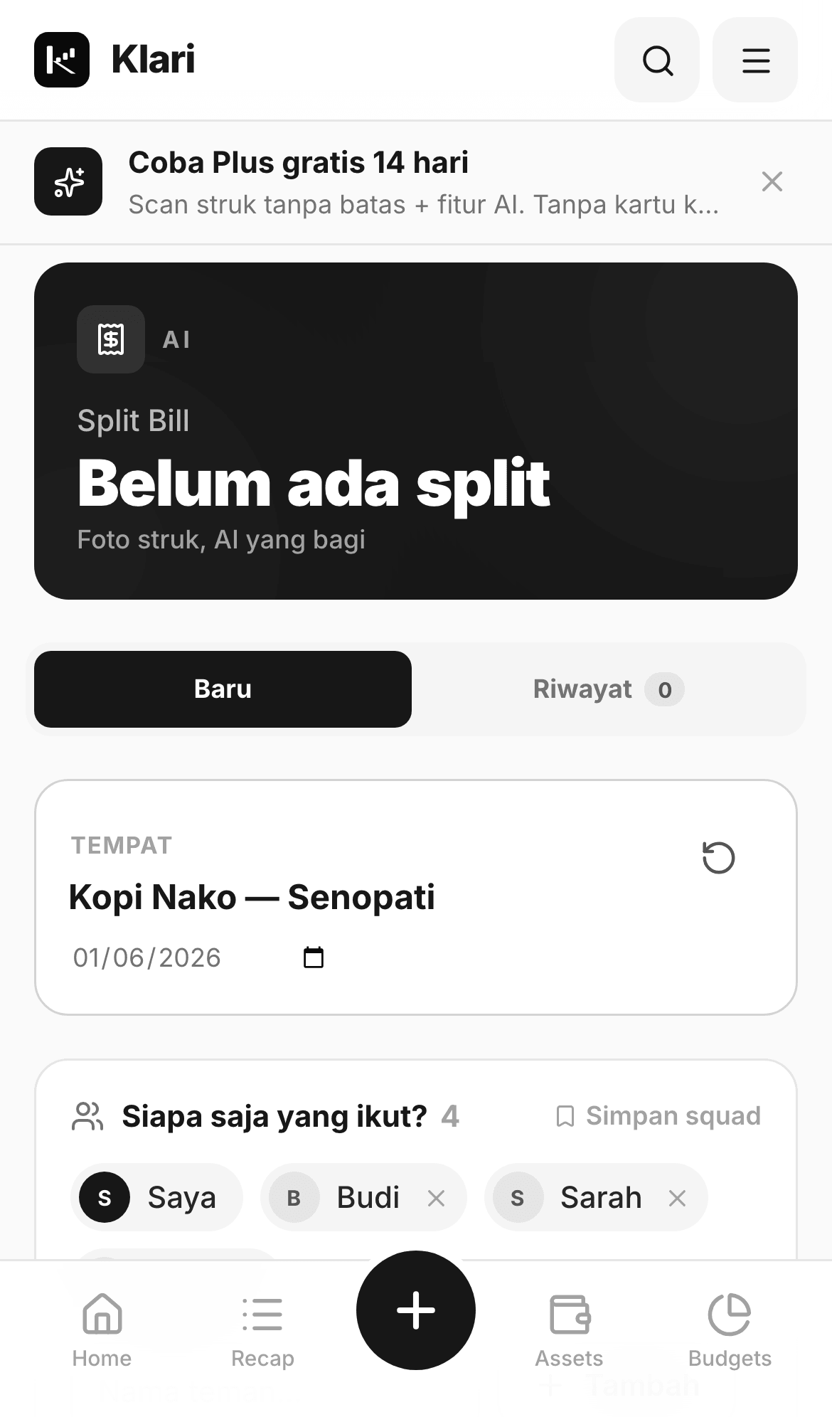 Klari.id — in-app screenshot 2